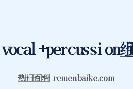 vocal+percussion组词是什么意思的图片
